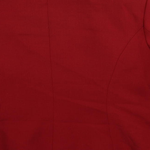 Alex & Co. Womens Red Jacket Size 14 Zip