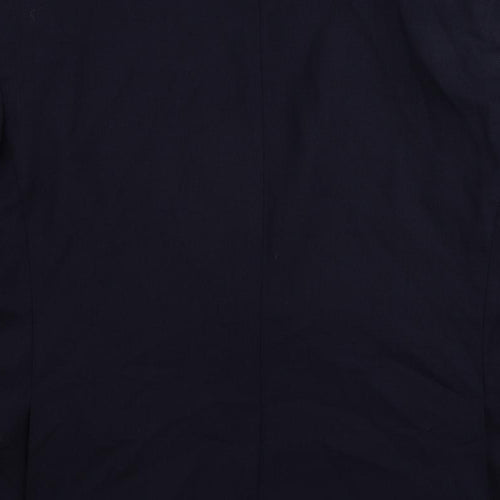 Marks and Spencer Mens Blue Polyester Jacket Suit Jacket Size 46 Regular