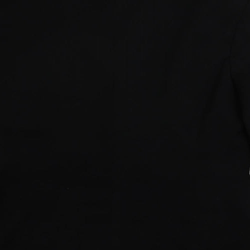 AMARANTO Womens Black Jacket Blazer Size 14 Button