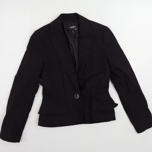 Bandolera Womens Blue Jacket Blazer Size 10 Button