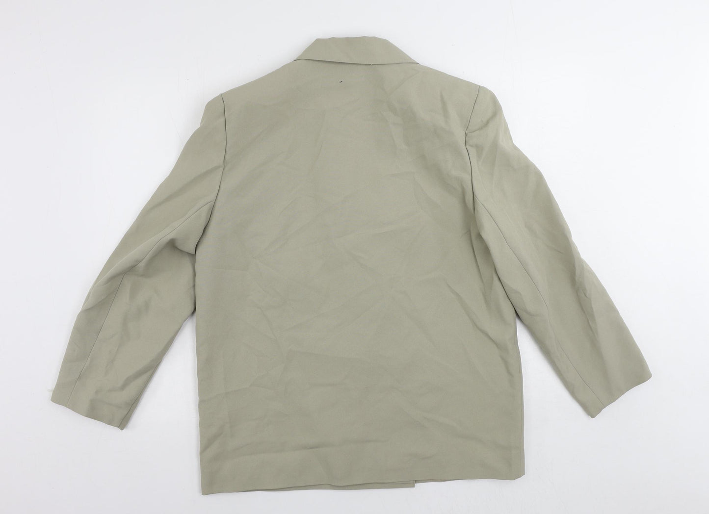Accolade Womens Green Jacket Blazer Size 14 Button