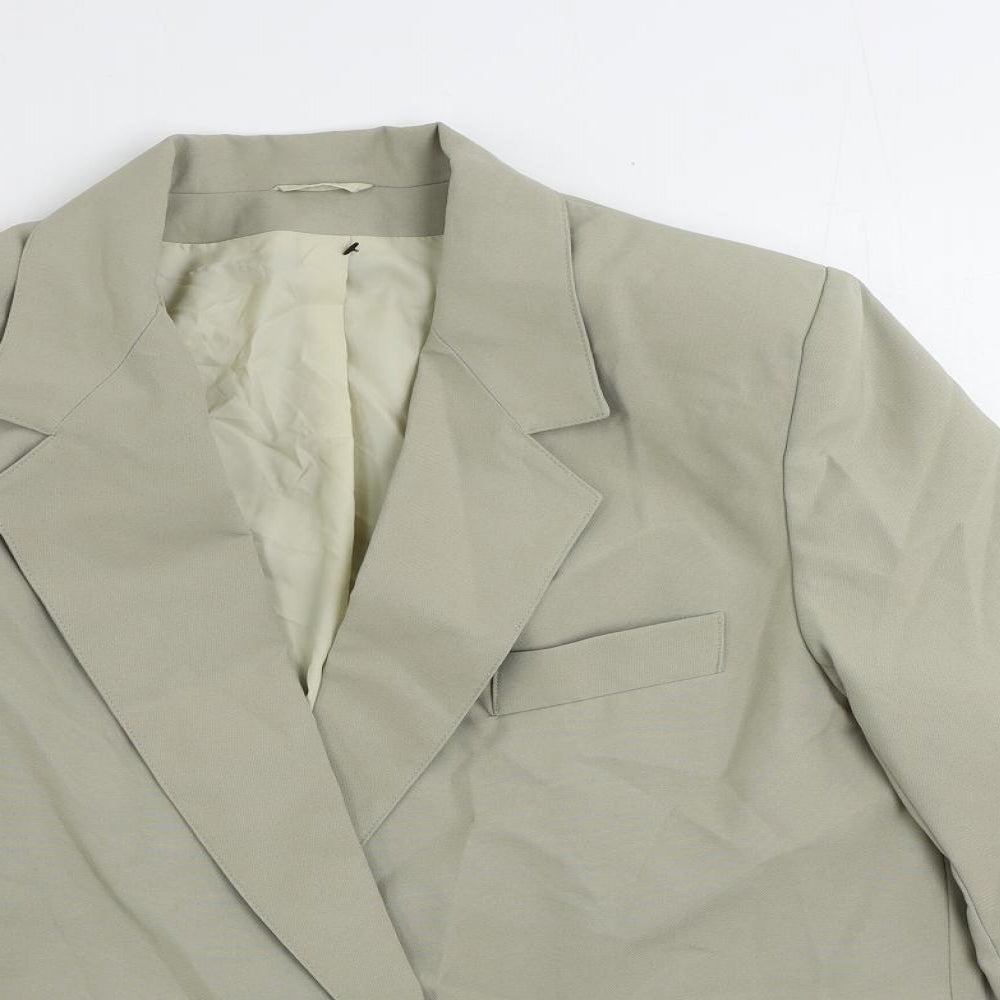 Accolade Womens Green Jacket Blazer Size 14 Button