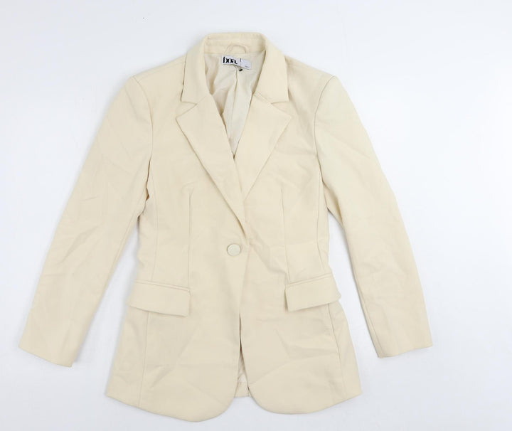 Boa Womens Beige Jacket Blazer Size S Button