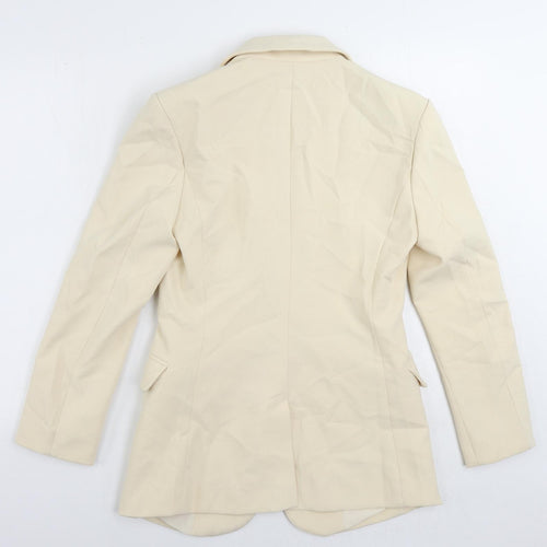 Boa Womens Beige Jacket Blazer Size S Button
