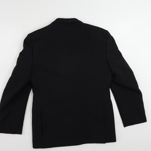 C&A Mens Black Polyester Tuxedo Suit Jacket Size 38 Regular