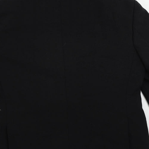 C&A Mens Black Polyester Tuxedo Suit Jacket Size 38 Regular