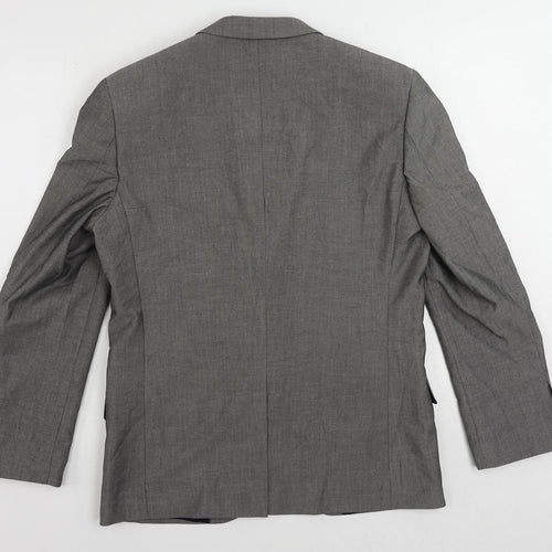 Butler & Webb Mens Grey Polyester Jacket Suit Jacket Size 40 Regular