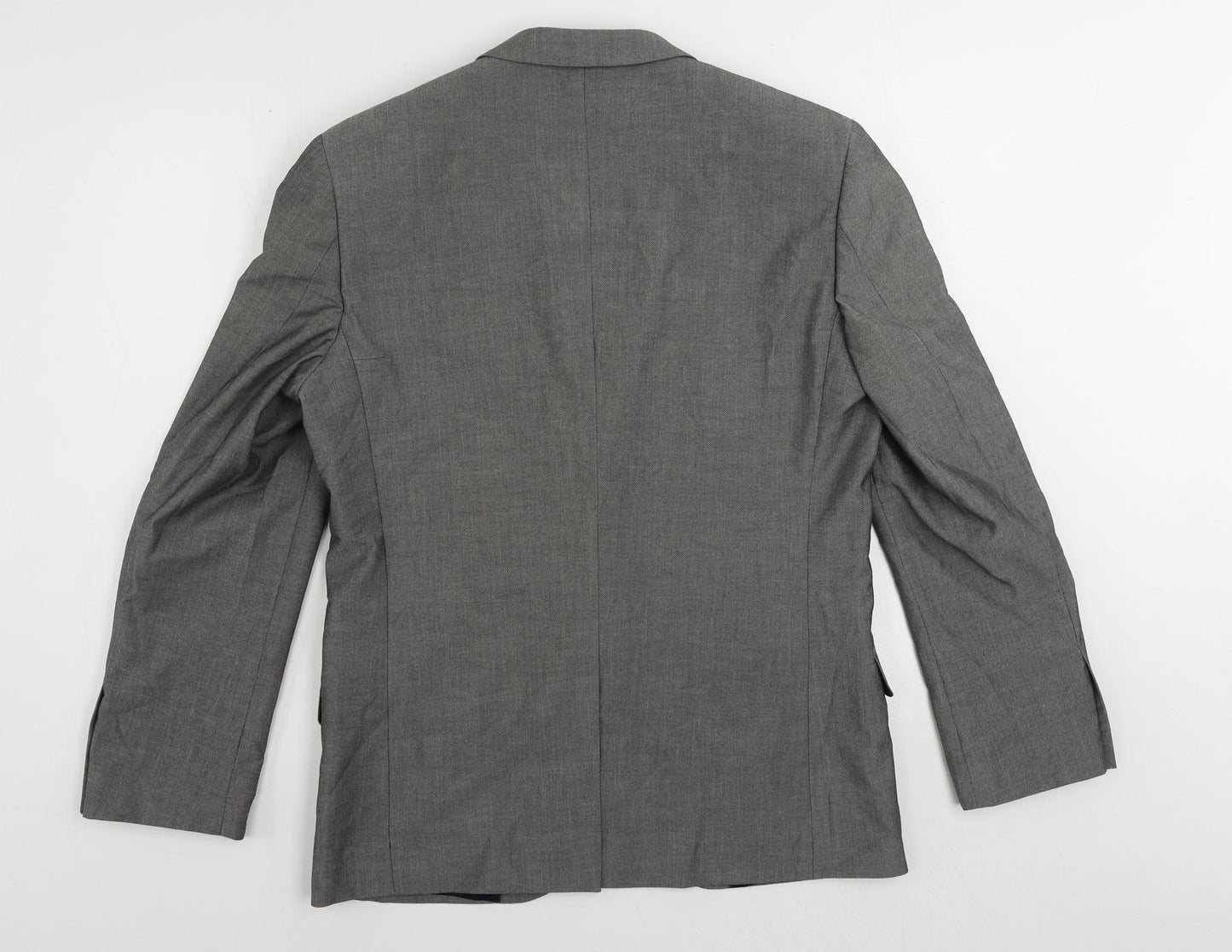 Butler & Webb Mens Grey Polyester Jacket Suit Jacket Size 40 Regular