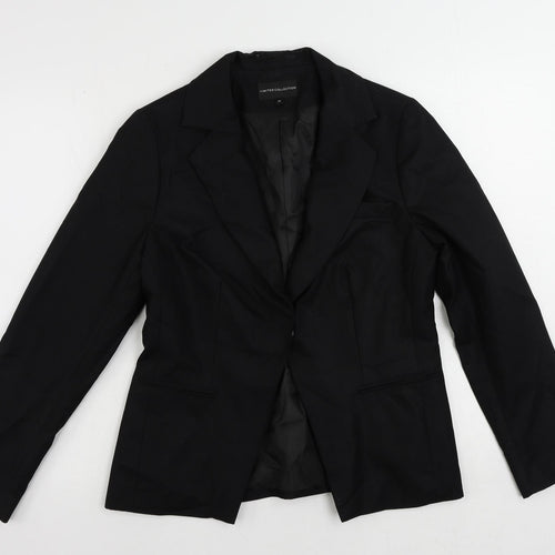 Limited Collection Womens Black Jacket Blazer Size 14 Snap