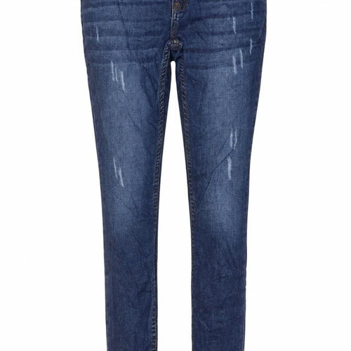Max Womens Blue Cotton Skinny Jeans Size 28 in L26 in Regular Button