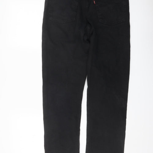 Levi's Womens Black Cotton Cropped Jeans Size 28 in L25 in Regular Button