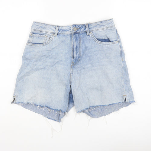 JJXX Womens Blue Cotton Hot Pants Shorts Size 30 in L3 in Regular Button