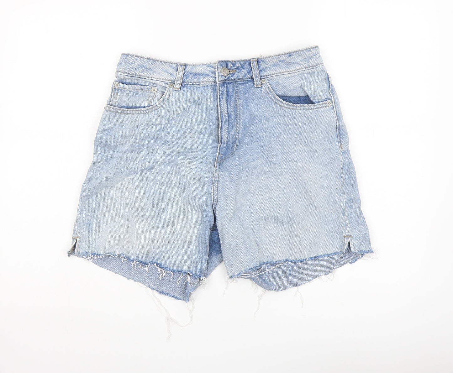 JJXX Womens Blue Cotton Hot Pants Shorts Size 30 in L3 in Regular Button