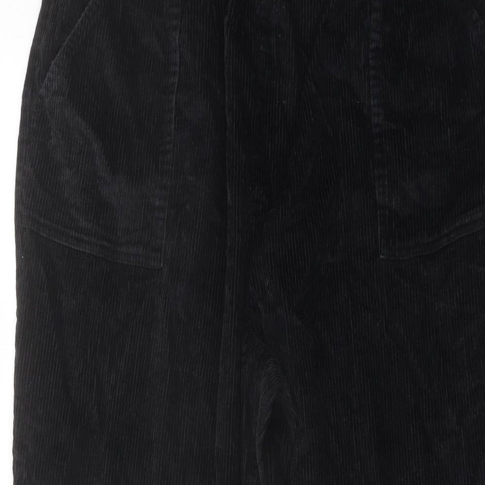 Classic Womens Black Cotton Trousers Size 20 L24 in Regular