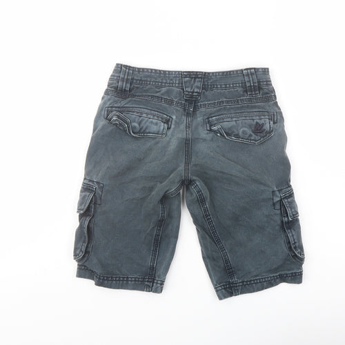 SoulCal&Co Boys Green Cotton Cargo Shorts Size 9-10 Years Regular Drawstring