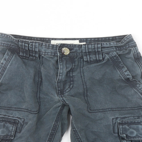 SoulCal&Co Boys Green Cotton Cargo Shorts Size 9-10 Years Regular Drawstring