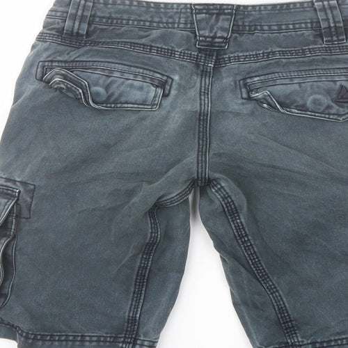 SoulCal&Co Boys Green Cotton Cargo Shorts Size 9-10 Years Regular Drawstring