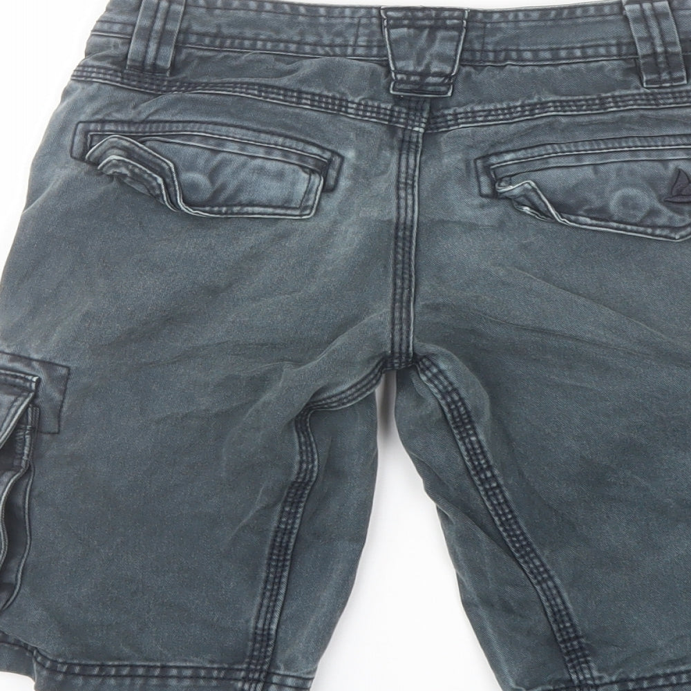 SoulCal&Co Boys Green Cotton Cargo Shorts Size 9-10 Years Regular Drawstring