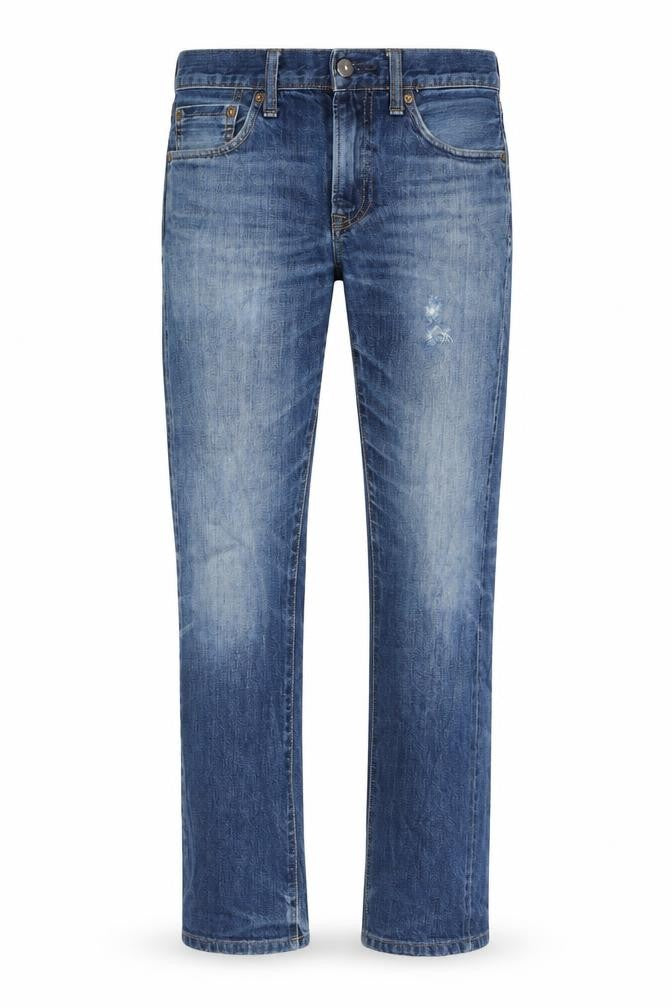 Uniqlo Mens Blue Cotton Straight Jeans Size 29 in L34 in Regular Button