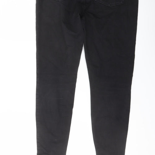Marks and Spencer Womens Grey Cotton Jegging Jeans Size 14 L25 in Regular