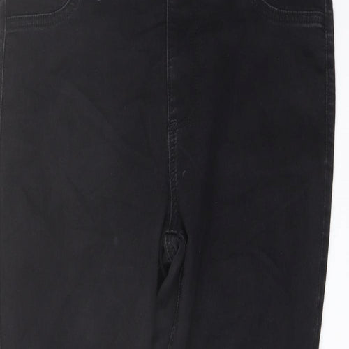 Marks and Spencer Womens Grey Cotton Jegging Jeans Size 14 L25 in Regular