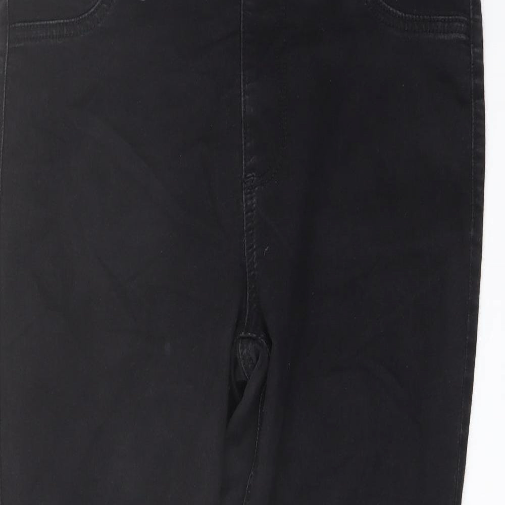 Marks and Spencer Womens Grey Cotton Jegging Jeans Size 14 L25 in Regular