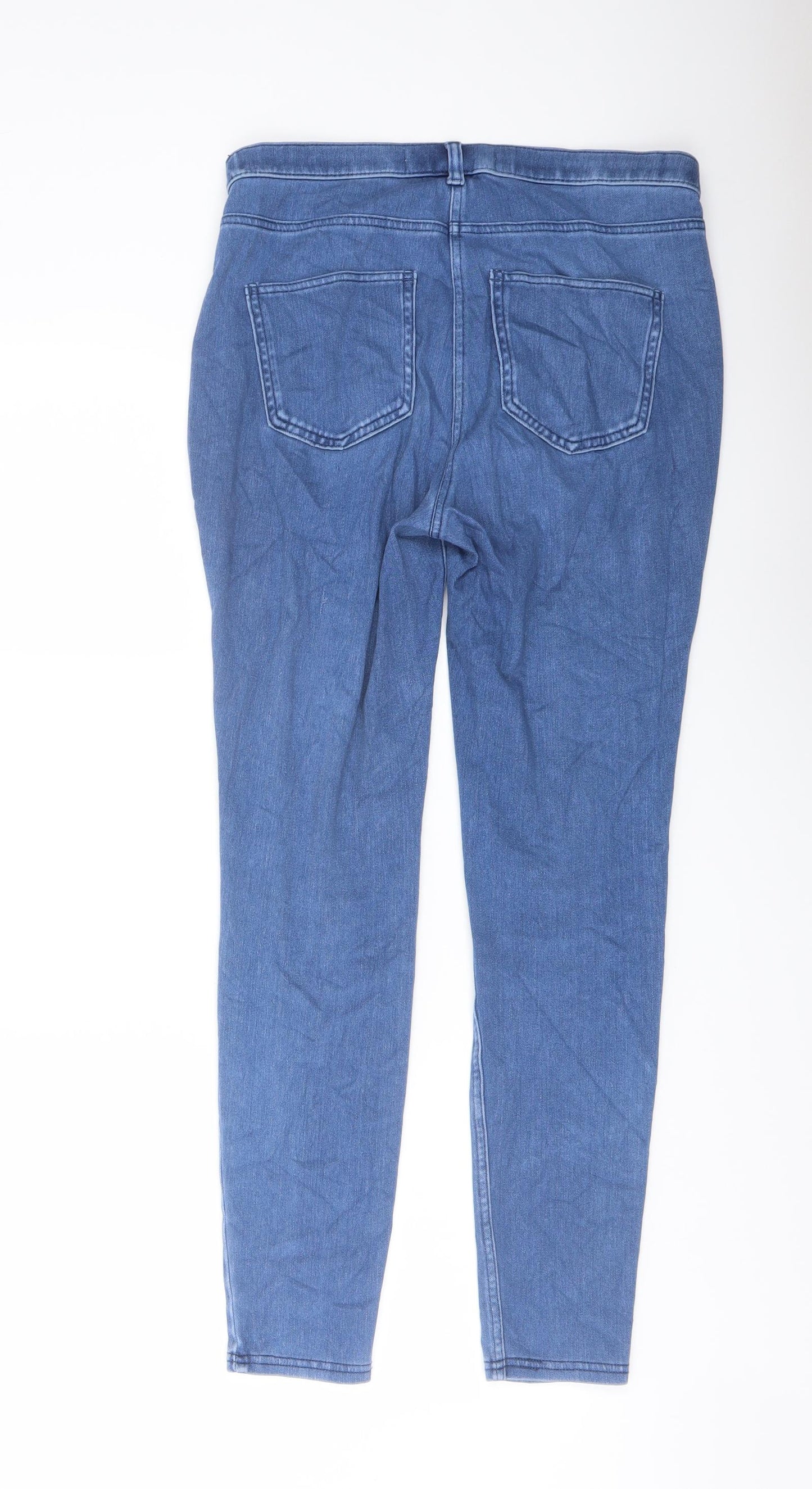 NEXT Womens Blue Cotton Jegging Leggings Size 12 L27 in