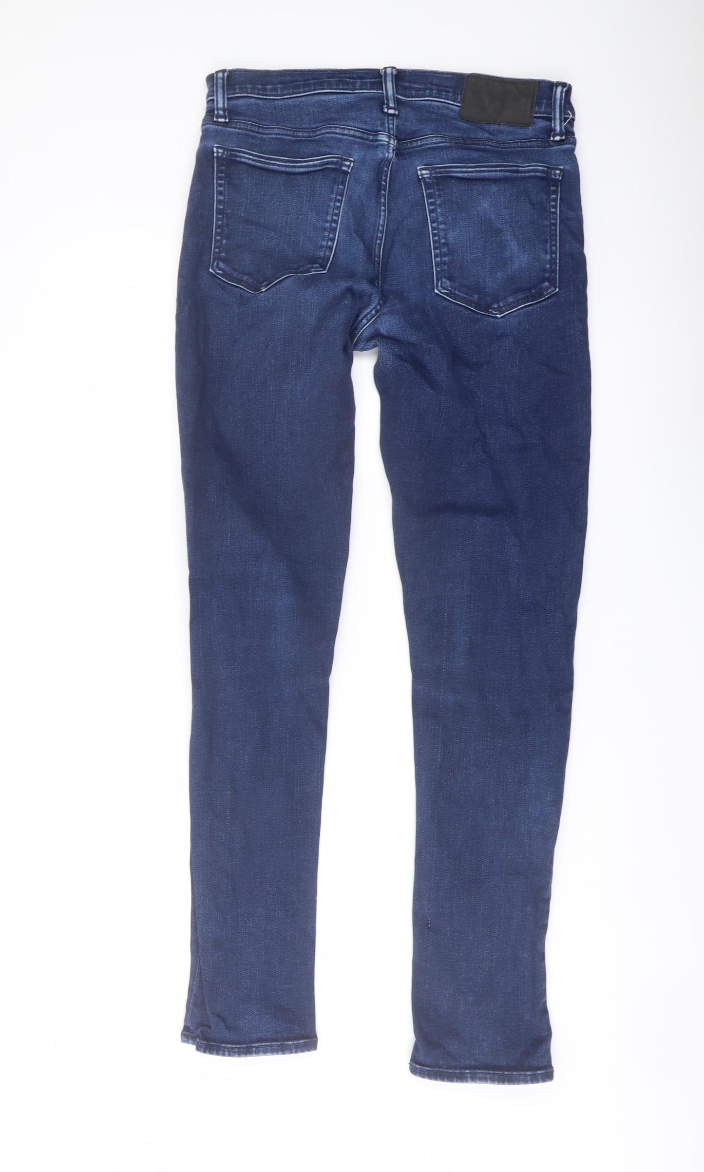 Gap Mens Blue Cotton Skinny Jeans Size 32 in L34 in Slim Button