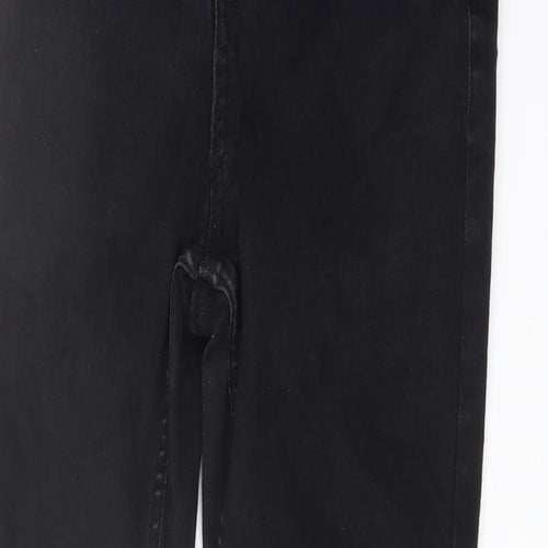 New Look Womens Black Cotton Skinny Jeans Size 10 L27 in Regular Button