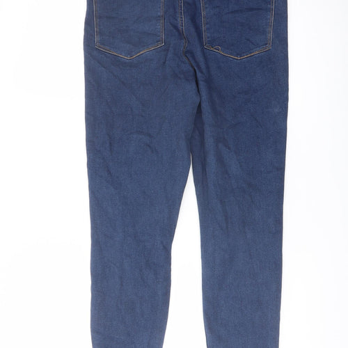 Denim & Co. Womens Blue Cotton Jegging Jeans Size 12 L25 in Regular Button