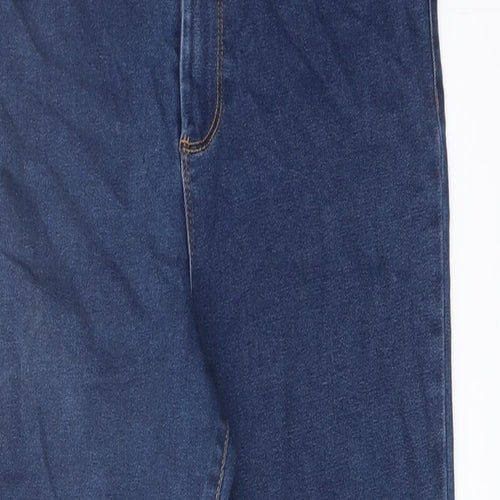 Denim & Co. Womens Blue Cotton Jegging Jeans Size 12 L25 in Regular Button