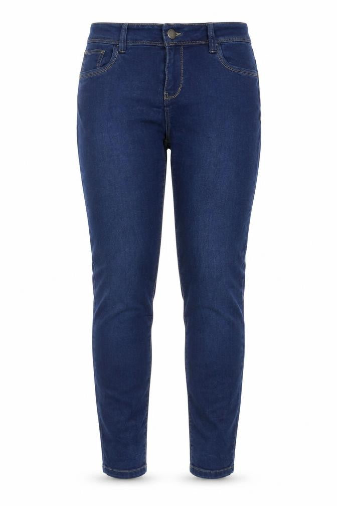 Denim & Co. Womens Blue Cotton Jegging Jeans Size 12 L26 in Regular Button
