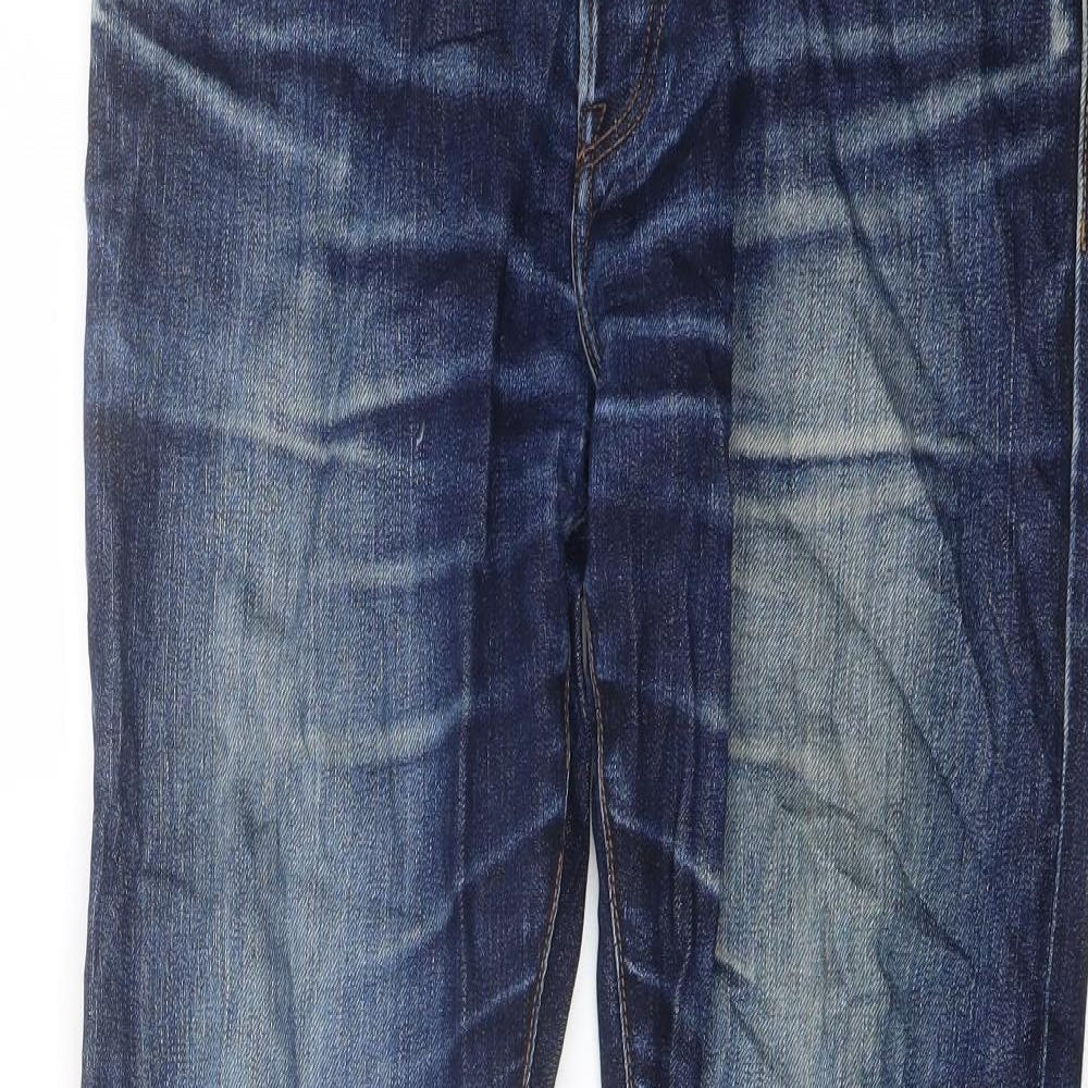 Gap Mens Blue Cotton Skinny Jeans Size 34 in L30 in Regular Button