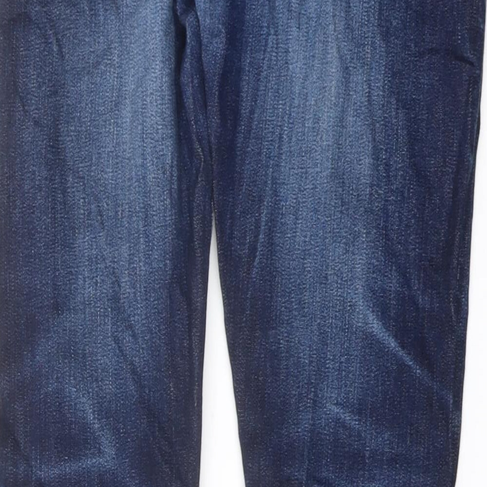 Gap Mens Blue Cotton Skinny Jeans Size 34 in L30 in Regular Button