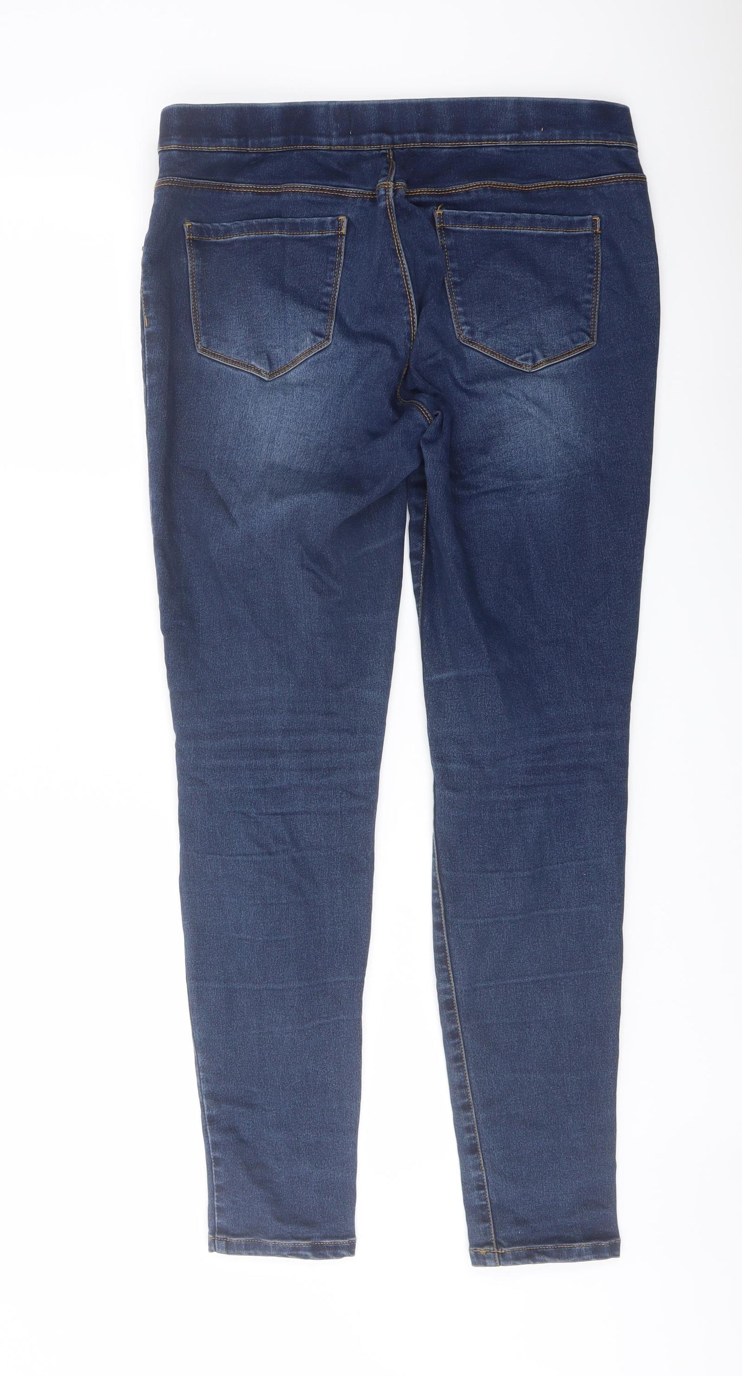 George Womens Blue Cotton Jegging Jeans Size 12 L29 in Regular