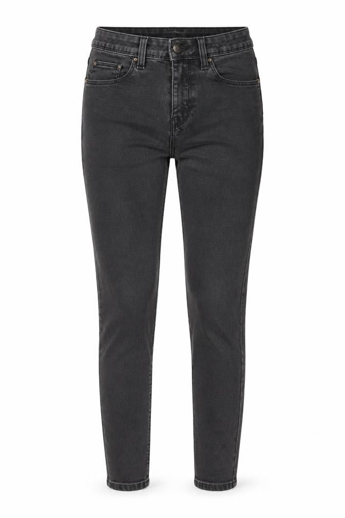 Denim & Co. Womens Grey Cotton Skinny Jeans Size 10 L27 in Regular Button