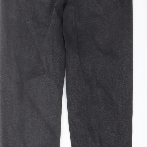 Denim & Co. Womens Grey Cotton Skinny Jeans Size 10 L27 in Regular Button
