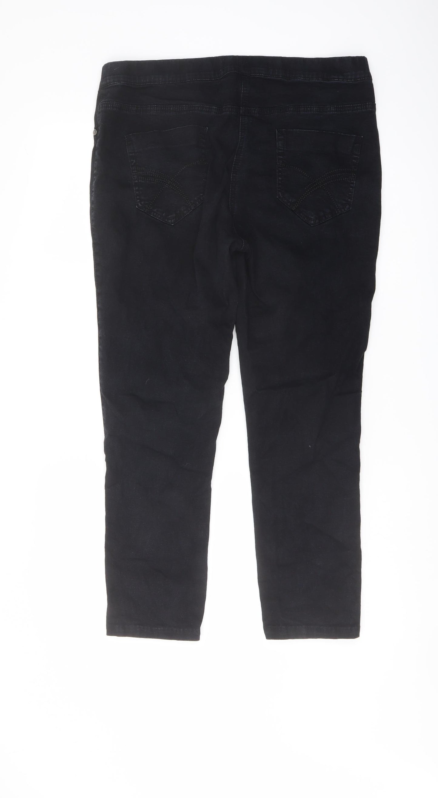 TU Womens Blue Cotton Jegging Jeans Size 16 L26 in Regular