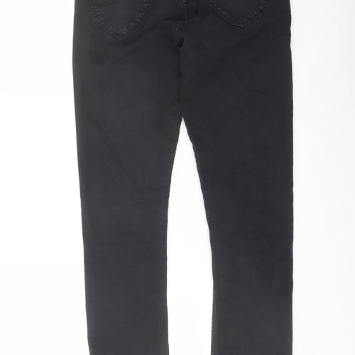 Lee Womens Black Cotton Jegging Jeans Size 26 in L29 in Regular Button