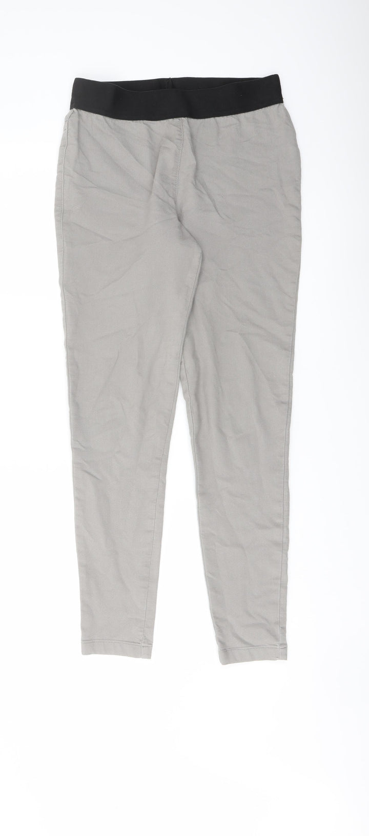 Marks and Spencer Womens Grey Cotton Jegging Jeans Size 10 L28 in Regular