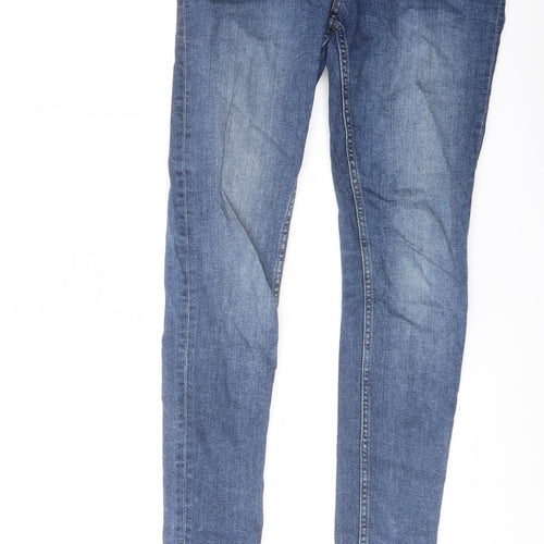Cheap Monday Mens Blue Cotton Skinny Jeans Size 30 in L29 in Regular Button