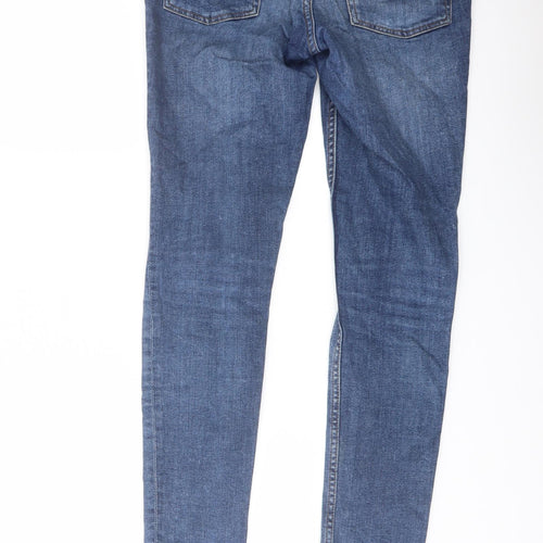 Cheap Monday Mens Blue Cotton Skinny Jeans Size 30 in L29 in Regular Button