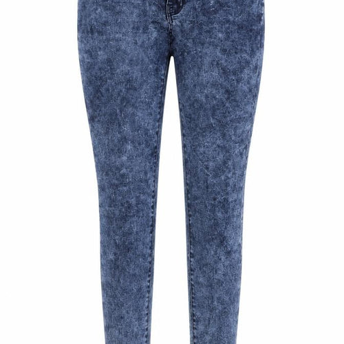 Denim & Co. Womens Blue Cotton Jegging Jeans Size 8 L28 in Regular Button