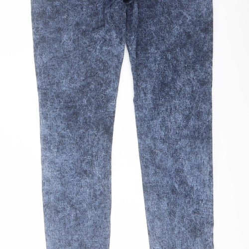 Denim & Co. Womens Blue Cotton Jegging Jeans Size 8 L28 in Regular Button