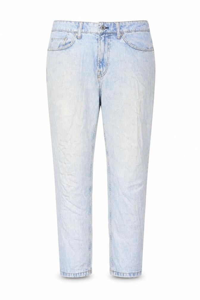 H&M Mens Blue Cotton Tapered Jeans Size 33 in L32 in Regular Button