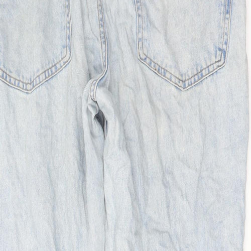 H&M Mens Blue Cotton Tapered Jeans Size 33 in L32 in Regular Button