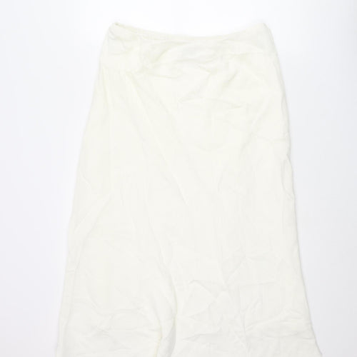 Alex & Co Womens Ivory Viscose A-Line Skirt Size 16