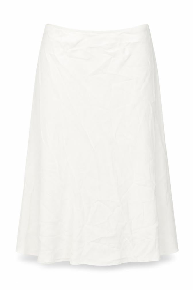 Alex & Co Womens Ivory Viscose A-Line Skirt Size 16