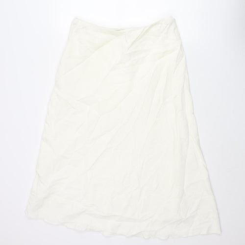 Alex & Co Womens Ivory Viscose A-Line Skirt Size 16