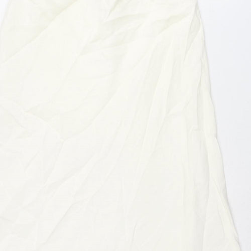 Alex & Co Womens Ivory Viscose A-Line Skirt Size 16